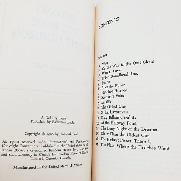Beyond Blue Event Horizon Frederik Pohl Vintage 1980 BCE Sci-Fi Hardcover Book - Picture 3 of 12